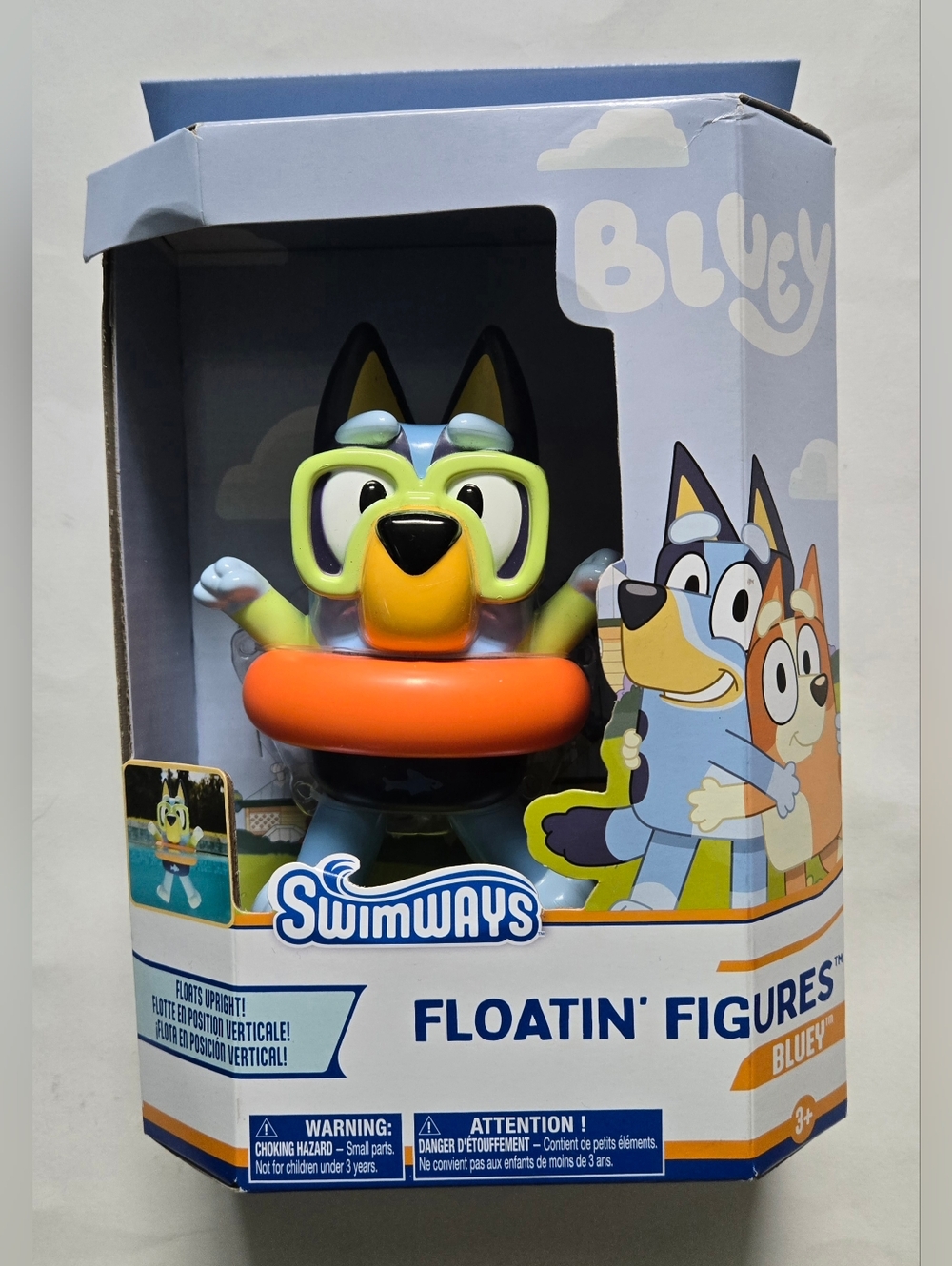 NEW SwimWays Bluey Floatin' Figure Water Play Toy for Kids Ages 3+